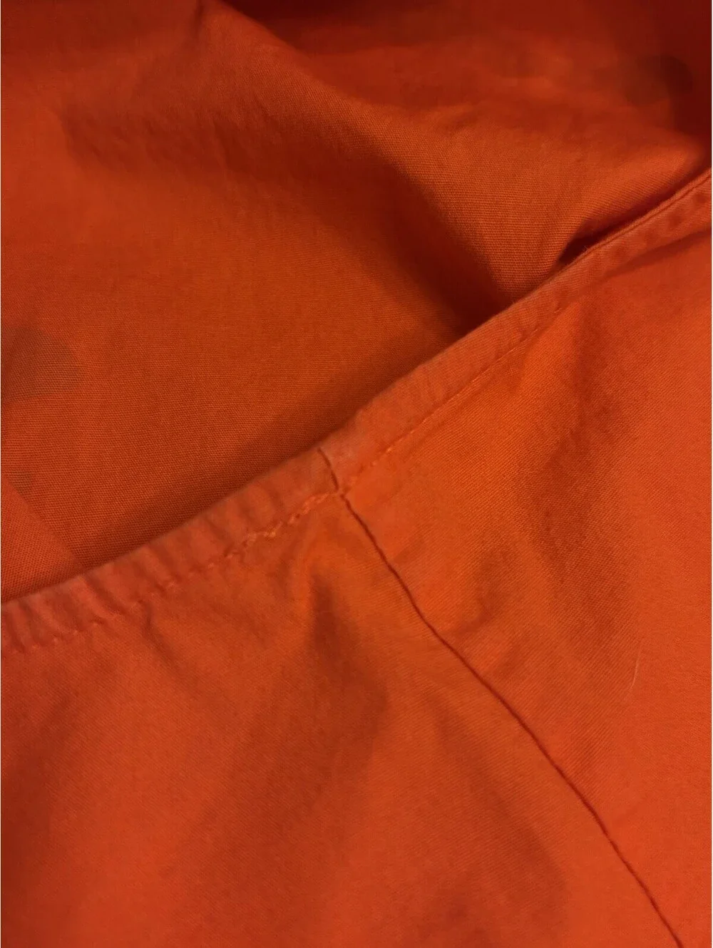 Tory Burch Garden Port Mini Shirt Sleeveless V-neck Dress Size 6 Orange